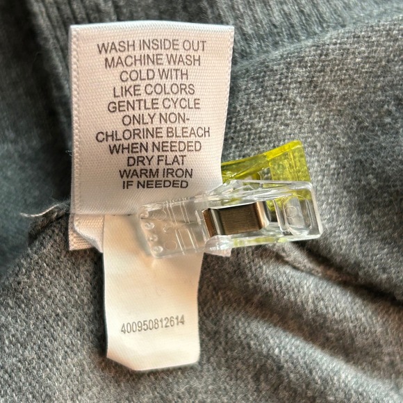 Crofts And Barrow Cardigan Sweater Gray 1X - Picture 9 of 14